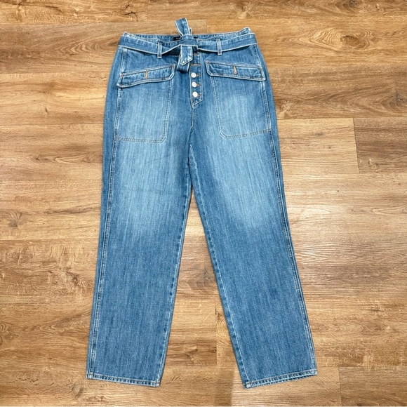 Veronica Beard Rinley‎ Cropped Straight Leg High Rise Durango Jeans Size 32 - Picture 3 of 9